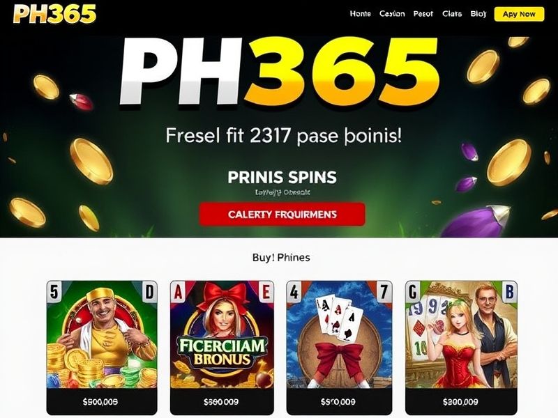 Welcome to PH365 com, your premier destination for online gambling. Explore top-rated casino games, live sports betting, exclusive promotions, and expert guides to elevate your gaming experience.